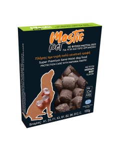 Mastic Pet Πλήρης Semi-Moist Τροφή με Μοσχάρι 100gr