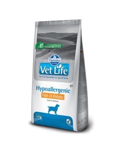 Vetlife Dog Hypoallergenic με Ψάρι & Πατάτα 2kg