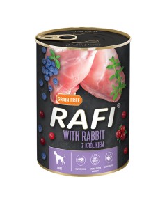 Rafi Dog Πατέ με Κουνέλι, Μύρτιλο & Κράνμπερι 400gr