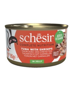 Schesir Cat Τόνος & Γαρίδες σε Ζελέ 85gr