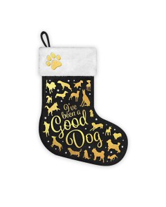 Χριστουγεννιάτικη Κάλτσα Good Dog Μαύρη