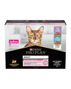 Purina Pro Plan Cat Delicate Digestion Multipack Ψάρια Ωκεανού & Γαλοπούλα σε Σάλτσα 10x85gr