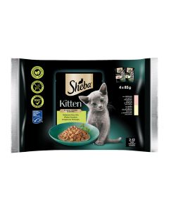 Sheba Kitten Mix σε Σάλτσα 4x85gr