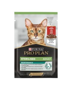 Purina Pro Plan Cat Sterilised Βοδινό σε Σάλτσα 85gr