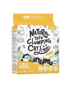 Cature Pure Tofu Clumping Cat Litter Milky Scent 6L