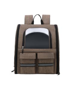 Pet Τσάντα Μεταφοράς Καφέ 36x28x41cm