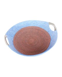 Pet Κρεβάτι Σκύλου-Γάτας Καλαθάκι Μπλε 47x50x15cm