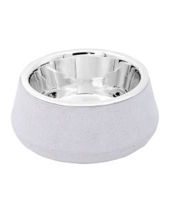 Pet Μπολ Ανοξείδωτο με Βάση Μπαμπού 17cm