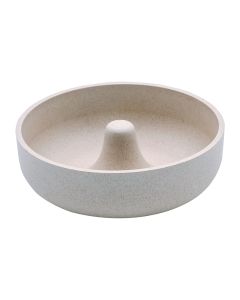 Pet Μπολ Μπαμπού Slow Feeder Μπεζ 17cm