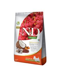 N&D Quinoa Dog Grain Free Skin & Coat Adult Mini Με Ρέγγα 2.5kg
