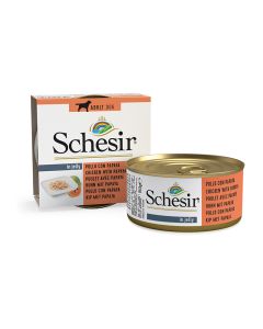 Schesir Dog Κοτόπουλο & Παπάγια σε Ζελέ 150gr