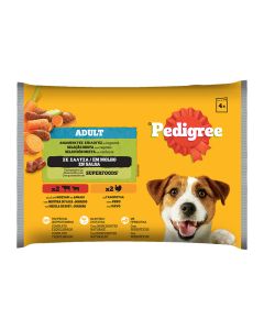 Pedigree Pouch με Μοσχάρι, Αρνί & Γαλοπούλα σε Σάλτσα 4x100gr