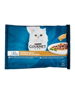Gourmet Perle "Θρίαμβος της Σάλτσας" Σολομός & Τόνος 4x85gr