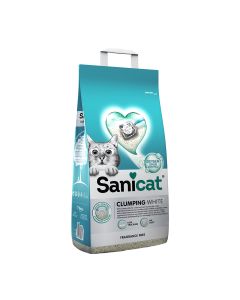 Sanicat Clumping Λευκή Άμμος Μπετονίτη Χωρίς Άρωμα 10L