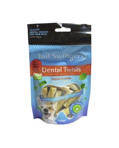 Tail Swingers Small Breeds Dental Twists Ροδάκινο 130gr