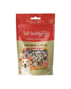 Tail Swingers Dual Flavor Μαλακές Λιχουδιές με Σολομό & Ρύζι 125gr