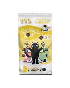 Lucky Lou Food Code Kitten Πουλερικά & Φρέσκο Κοτόπουλο 750gr