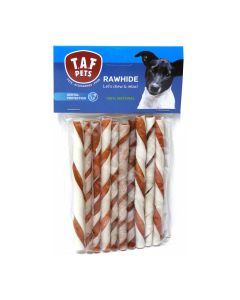 Taf Pets Rawide Twisted Sticks Δίχρωμα 10τμχ