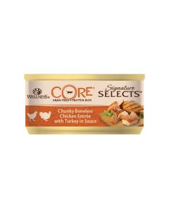 Wellness CORE Signature Select Κομματάκια Κοτόπουλο & Γαλοπούλα 79gr