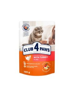 Club 4 Paws Adult Turkey Jelly 100gr
