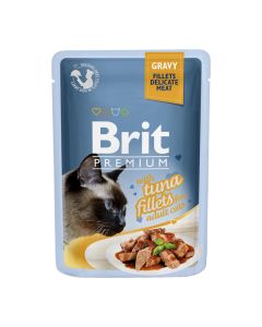 Brit Premium Cat Adult Pouch Gravy Tuna Fillets 85gr