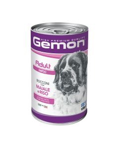 Gemon Dog Chunks Adult Maxi Pork & Rice 1250gr