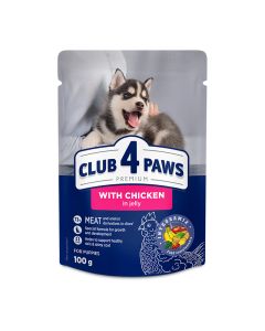 Club 4 Paws Puppies All Breeds Chicken in Jelly 100gr