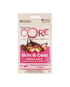 Wellness Core Cat Treats Skin & Coat Chicken & Salmon 50gr