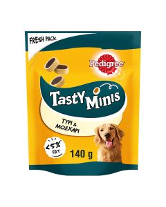 Pedigree Tasty Minis με Τυρί & Μοσχάρι 140gr