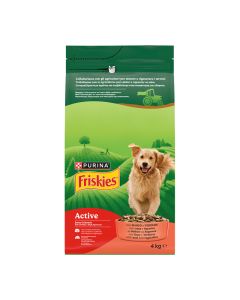 Friskies Dog Active Adult με Βοδινό 4kg