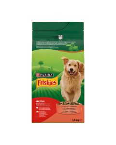 Friskies Dog Active Adult με Βοδινό 1.5kg