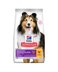 Hill's Science Plan Dog Sensitive Stomach & Skin Medium με Κοτόπουλο 2.5kg