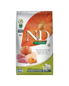 N&D Pumpkin Dog Adult Medium-Maxi με Αγριόχοιρο, Κολοκύθα & Μήλο 12kg