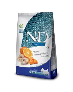 N&D Ocean Pumpkin Dog Adult Mini με Μπακαλιάρο, Κολοκύθα & Πορτοκάλι 800gr