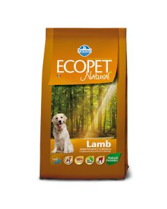 Ecopet Natural Adult Medium Αρνί 12kg + 2kg Δώρο