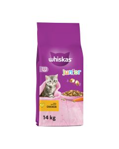Whiskas Junior με Κοτόπουλο 14kg