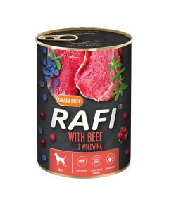Rafi Dog Πατέ με Βοδινό, Μύρτιλο & Κράνμπερι 400gr