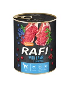 Rafi Dog Πατέ με Αρνί, Μύρτιλο & Κράνμπερι 800gr