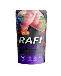 Rafi Dog Πατέ με Κουνέλι, Μύρτιλο & Κράνμπερι 500gr