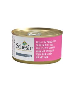 Schesir Cat Φιλετάκια Κοτόπουλου & Προσούτο σε Ζελέ 85gr