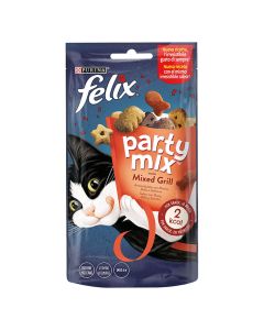 Felix Party Mix Mixed Grill με Βοδινό, Κοτόπουλο & Σολομό 60gr