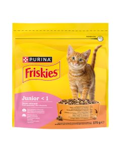Friskies Cat Junior Κοτόπουλο, Γάλα & Λαχανικά 375gr