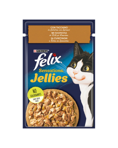 Felix Sensations Jellies με Γαλοπούλα & Σπανάκι 85gr