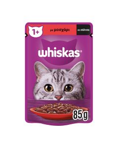 Whiskas με Μοσχάρι σε Σάλτσα 85gr