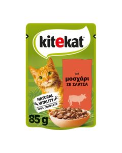 Kitekat με Μοσχάρι σε Σάλτσα 85gr
