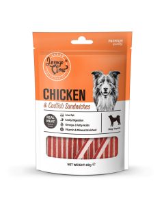 Jerky Time Chicken & Codfish Sandwich 80gr