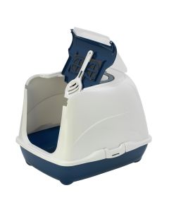 Moderna Flip Cat Jumbo Κλειστή Τουαλέτα Γάτας Μπλε 57.6x43.9x41cm