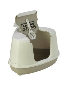 Moderna Flip Corner Τουαλέτα Γάτας Γκρι 56x45x39cm