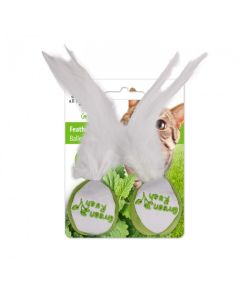 AFP Παιχνίδι Γάτας Feather Ball με Catnip 18x5cm 2τμχ