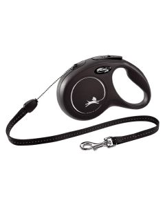 Flexi New Classic Cord Μαύρο S 5M